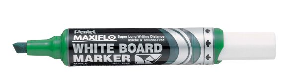 Pentel whiteb. marker maxiflo 2/6mm mwl6-do grün - Pentel-mwl6-do-3474374600048