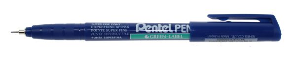 Pentel super fine green label 0,4mm nmf50-co blau - Pentel-nmf50-co-3474370350022
