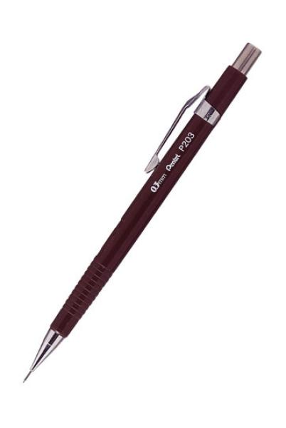 Pentel druckbleistift sharp 0.3mm p203-e braun mit radiergummi - Pentel-p203-e-3474372203005-02.jpg