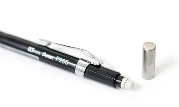Pentel druckbleistift sharp 0.5mm p205a schwarz mit radiergummi - Pentel-p205a-3474372205009-04.jpg
