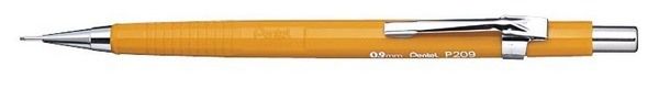 Pentel druckbleistift sharp 0.9mm p209-g gelb mit radiergummi hb - Pentel-p209-g-3474372209007