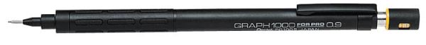 Pentel druckbleistift graph 0,9mm pg1009-g schwarz - Pentel-pg1009-g-4902506314055