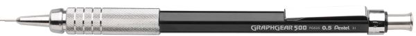 Pentel druckbleistift graph 0,5mm pg525-ax schwarz - Pentel-pg525-ax-0072512185377