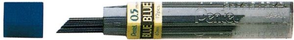 Pentel minen 0,5mm ppb-5x blau 12 stück - Pentel-ppb-5x-0072512008157