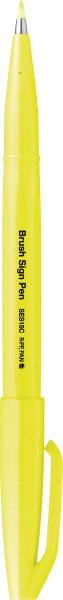 Pentel brush sign pen ses15c-fgx fluo gelb - Pentel-ses15c-fgx-4902506419651