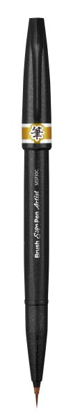 Pentel brush sign pen artist sesf30c-yx ocker - Pentel-sesf30c-yx-0884851035783