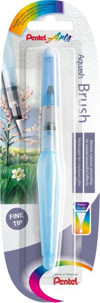 Pentel aquash wasserpinsel f xfrh/1-f blau - Pentel-xfrh-1-f-4016284332023