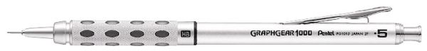 Pentel graphgear 0.5mm xpg1015-a silber - Pentel-xpg1015-a-7610924160273