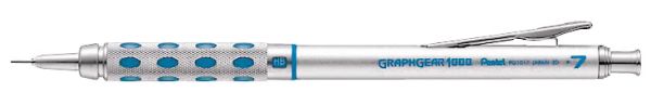 Pentel graphgear 0.7mm xpg1017-c silber - Pentel-xpg1017-c-7610924160280