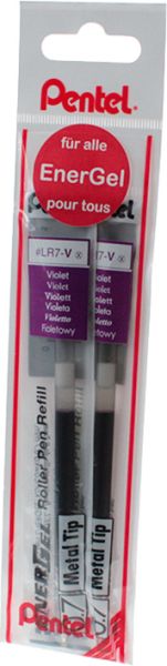 Pentel mine energel bl77 ylr7-2vx violett, 2 stück - Pentel-ylr7-2vx-7610924100255