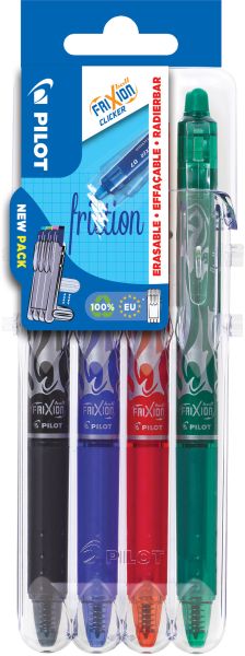 Pilot frixion clicker 0.35mm 150.040.86 assortiert 4 stück - Pilot-15004086-3131910547938