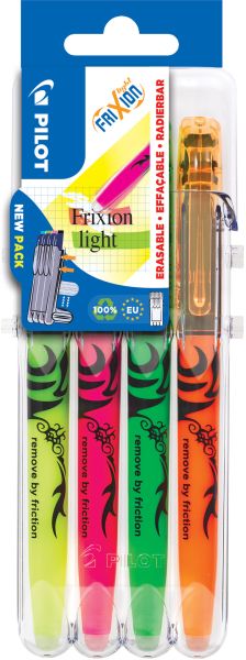 Pilot frixion light 3.3-4mm 170.001.98 standard - assortiert 4 stück - Pilot-17000198-3131910546818
