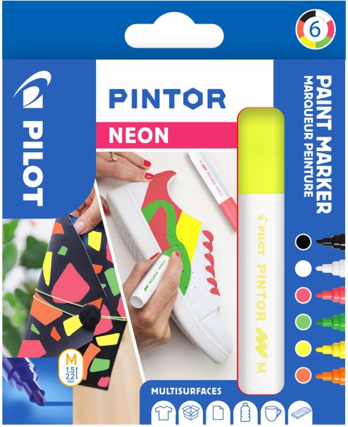 Pilot marker pintor 1.4mm 180.025.94 assortiert 6 stück - Pilot-18002594-3131910572480