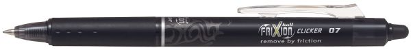 Pilot frixion clicker 0.7mm blrt-fr7-b schwarz,nachfüllbar, radierbar - Pilot-blrt-fr7-b-4902505417498