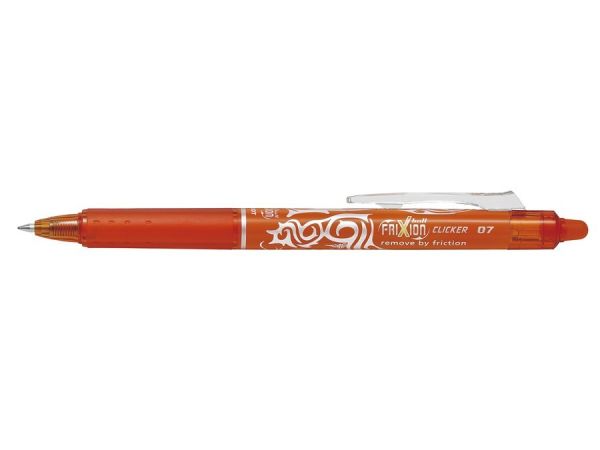 Pilot tintenroller frixion 0.7mm blrtfr7ko orange, radierbar clicker - Pilot-blrtfr7ko-4902505497803