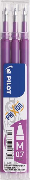 Pilot frixion refill 0.7mm bls-fr7-pu lila 3 stück - Pilot-bls-fr7-pu-4902505584213
