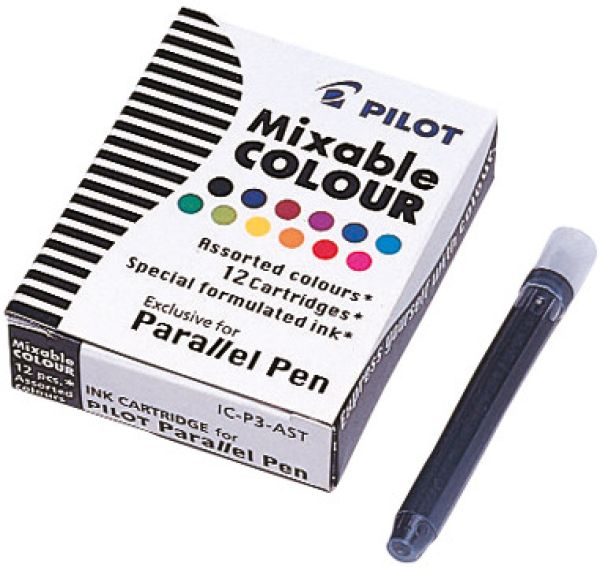 Pilot tintepatronen icp3ast assortiert 12 stück - Pilot-icp3ast-4902505191787