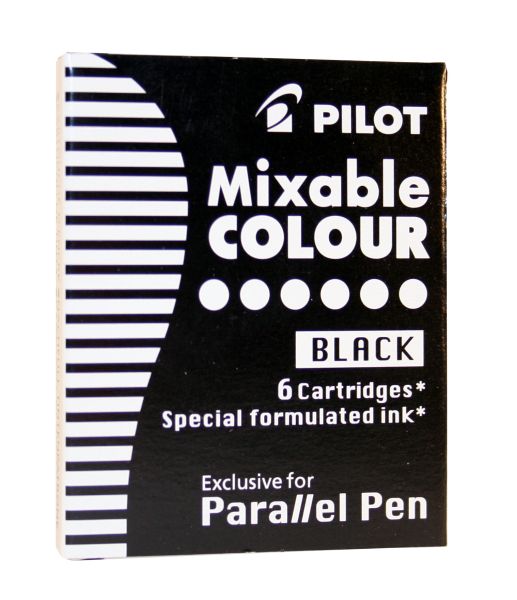 Pilot tintepatronen ic-p3 icp3s6b schwarz 6 stück - Pilot-icp3s6b-4902505192227