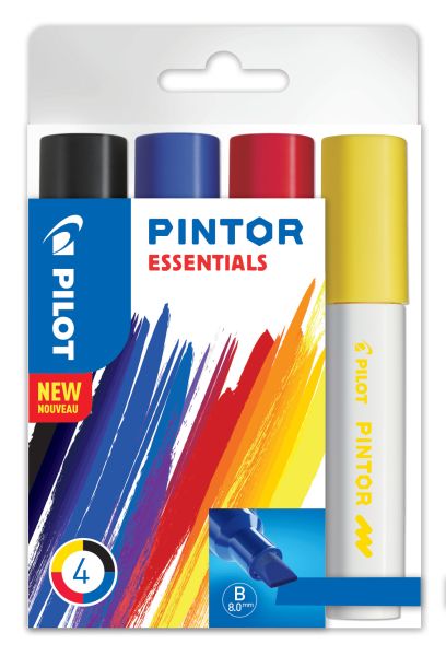 Pilot marker set pintor essentials b s4/0537540 4 farben - Pilot-s4-0537540-3131910537540