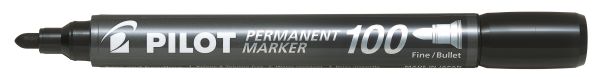 Pilot permanent marker 100 1mm sca-100-b rundspitze schwarz - Pilot-sca-100-b-4902505511097