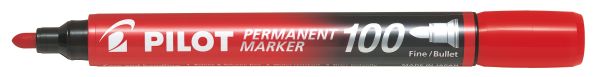 Pilot permanent marker 100 1mm sca-100-r rundspitze rot - Pilot-sca-100-r-4902505511103