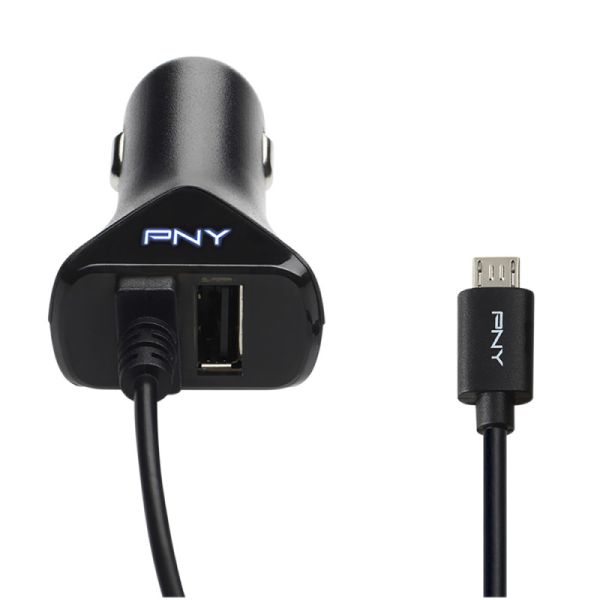 Pny micro usb car charger p-dc-uu-k01-04-rb 1-04-rb - Pny-p-dc-uu-k01-04-rb-3536403347154