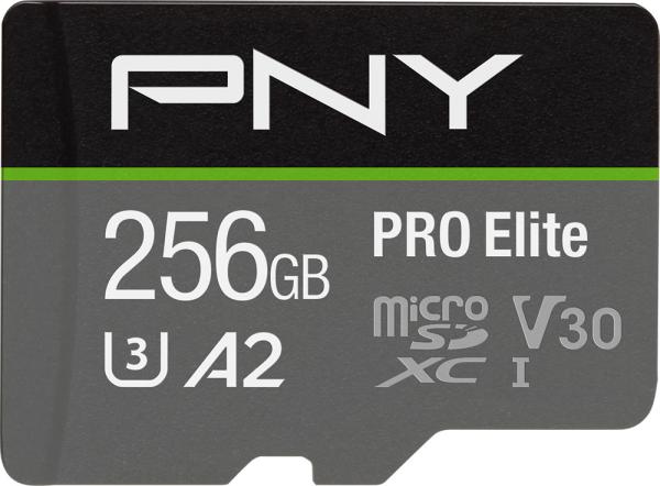 Pny micro-sdxc pro elite 256gb psdu256v3 uhs-i u3 a2 & adapter - Pny-psdu256v3-0751492639062-02.jpg