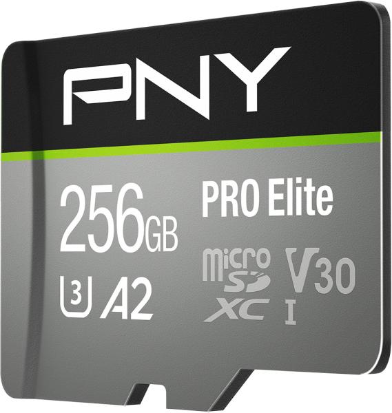 Pny micro-sdxc pro elite 256gb psdu256v3 uhs-i u3 a2 & adapter - Pny-psdu256v3-0751492639062-03.jpg
