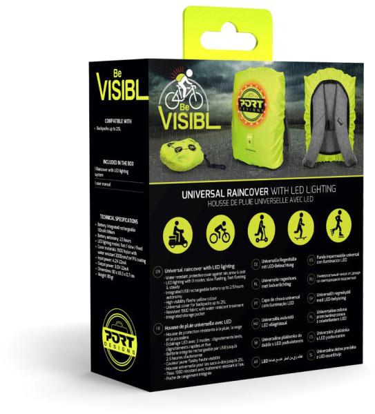 Port raincover universal w/led 180113 for 14/15.6 backpacks - Port-180113-3567041801135-06.jpg