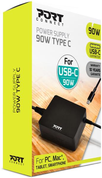 Port powersupply 90w-type c-eu 900098 black - Port-900098-3567049000981-03.jpg