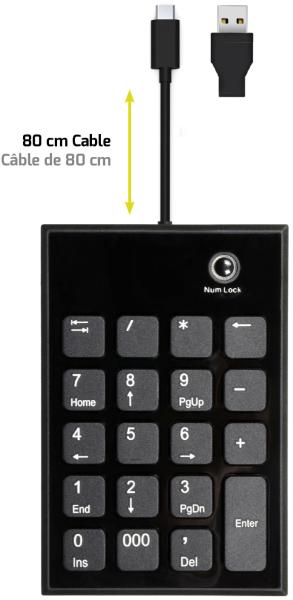 Port numeric keypad wired 900801 usb-c/usb-a, pc/mac - Port-900801-3567049008017-02.jpg