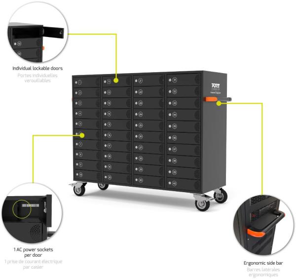 Port charging cabinet indiv.doors 901969 40 tablets/notebooks - Port-901969-3567049019693-07.jpg