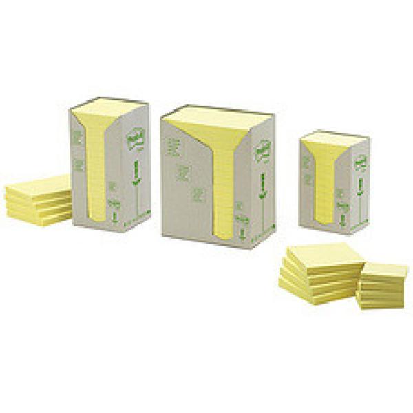 Post-it haftnotizen recycling 51x38mm 653-1t gelb, 24x100 blatt - Post-it-653-1t-4054596723016-03.jpg