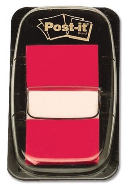 Post-it index tabs 25,4x43,2mm 680-1 rot/50 tabs - Post-it-680-1-0021200706882