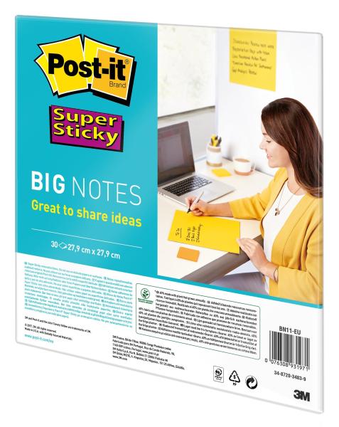 Post-it super sticky big notes bn11-eu gelb, 30 blatt 279x279mm - Post-it-bn11-eu-0076308931971-02.jpg