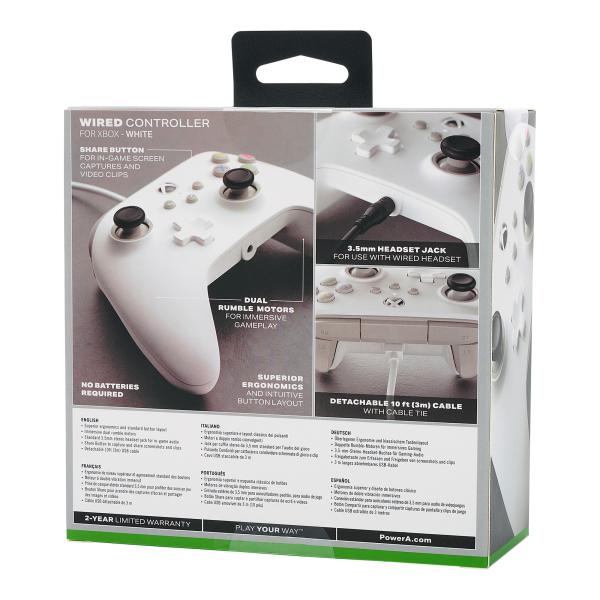 Power a wired controller 1519365-01 xbox series x/s, white - Power-a-1519365-01-0617885025419-08.jpg