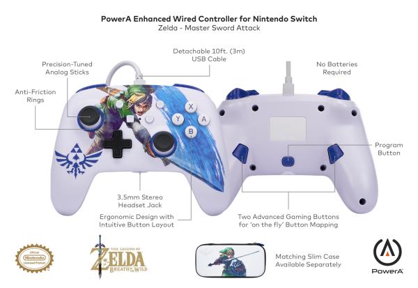 Power a enhanced wired controller 1526548-01 master sword attack, nsw - Power-a-1526548-01-0617885028649-05.jpg