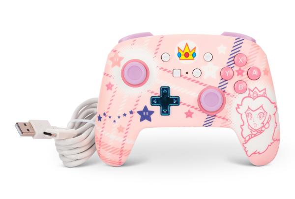 Power a enhanced wireless ctrl. nsgp025501 nsw, princess peach plaid - Power-a-nsgp025501-0617885085116-08.jpg