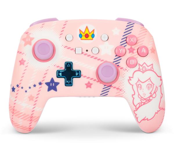 Power a enhanced wireless ctrl. nsgp025501 nsw, princess peach plaid - Power-a-nsgp025501-0617885085116