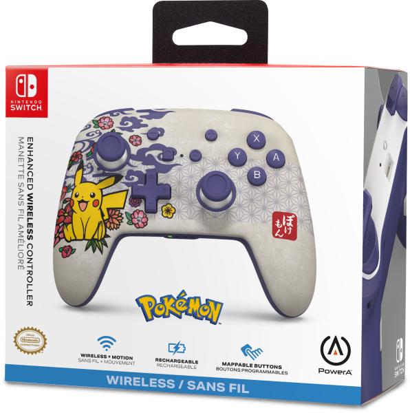 Power a enhanced wireless ctrl. nsgp0324-01 nsw, pikachu blossom - Power-a-nsgp0324-01-0617885098512-09.jpg