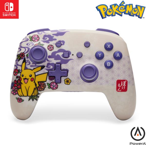 Power a enhanced wireless ctrl. nsgp0324-01 nsw, pikachu blossom - Power-a-nsgp0324-01-0617885098512