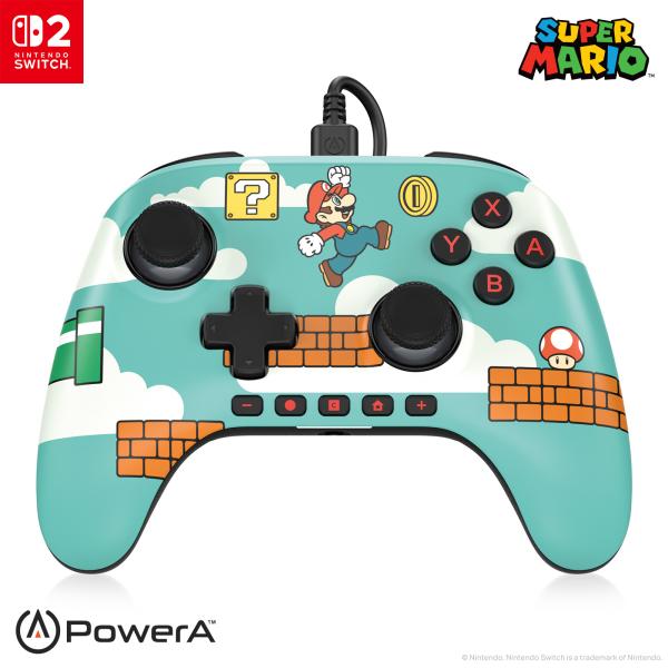 Power a advantage wired controller nsgp0527-01 nsw2, mario time! - Power-a-nsgp0527-01-0617885153518