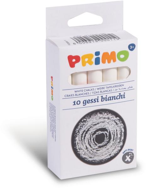 Primo kreide rund 011gb10r weiss,rund staubfrei 10 stück - Primo-011gb10r-8006919000119