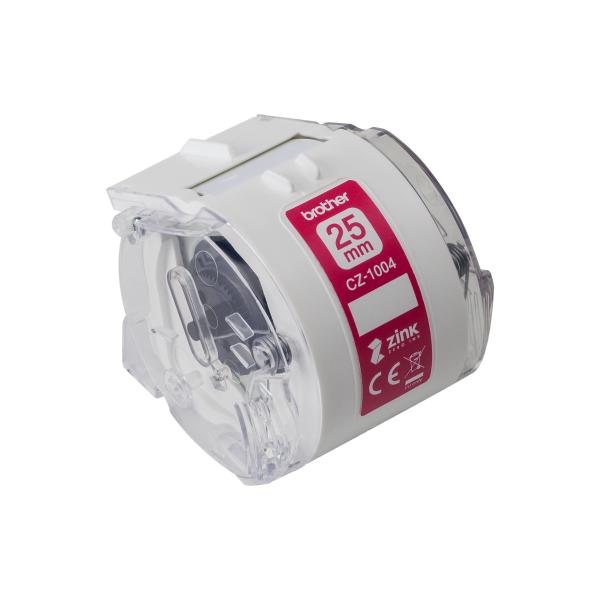 Ptouch colour paper tape 25mm/5m cz-1004 vc-500w compact label printer - Ptouch-cz-1004-4977766779302