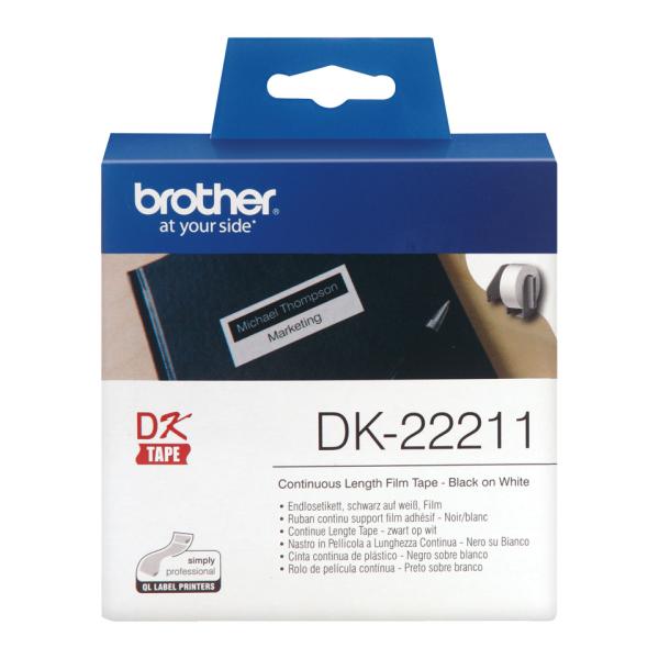 Ptouch endlos-etiketten 29mmx15.24m dk-22211 ql-500/550 film weiss rolle - Ptouch-dk-22211-4977766628204-02.jpg
