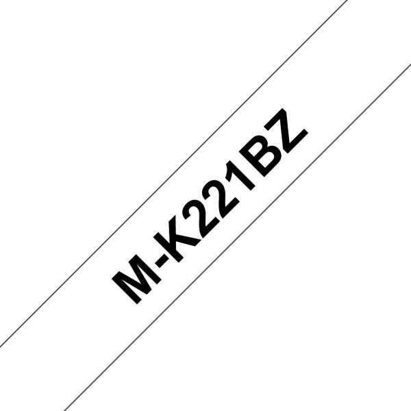 Ptouch band, nicht lam. schwarz/weiss m-k221bz zu pt-65/75/85/110 8m x 9 mm - Ptouch-m-k221bz-4977766624831-02.jpg