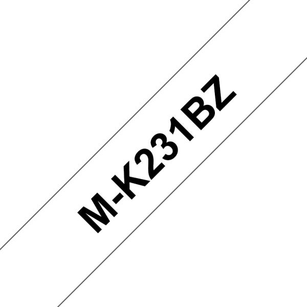 Ptouch band,nicht lam. schwarz/weiss m-k231bz zu pt-65/75/85/110 12mm/8m - Ptouch-m-k231bz-4977766624954-02.jpg