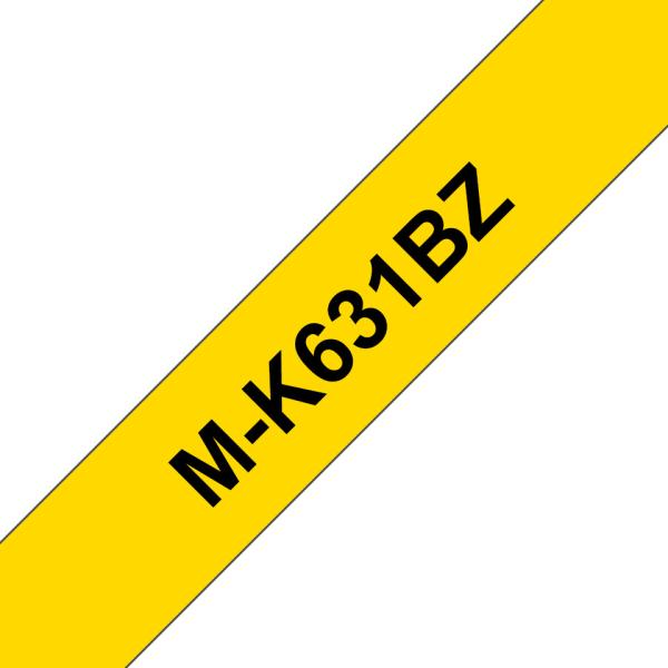 Ptouch band, nicht lam. schwarz/gelb m-k631bz zu pt-65/75/85/110 8m x 12 mm - Ptouch-m-k631bz-4977766625166-02.jpg