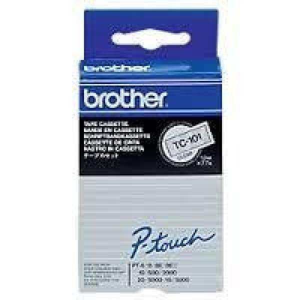 Ptouch band, laminiert schwarz/klar tc-101 pt-3000 12 mm - Ptouch-tc-101-4977766050487