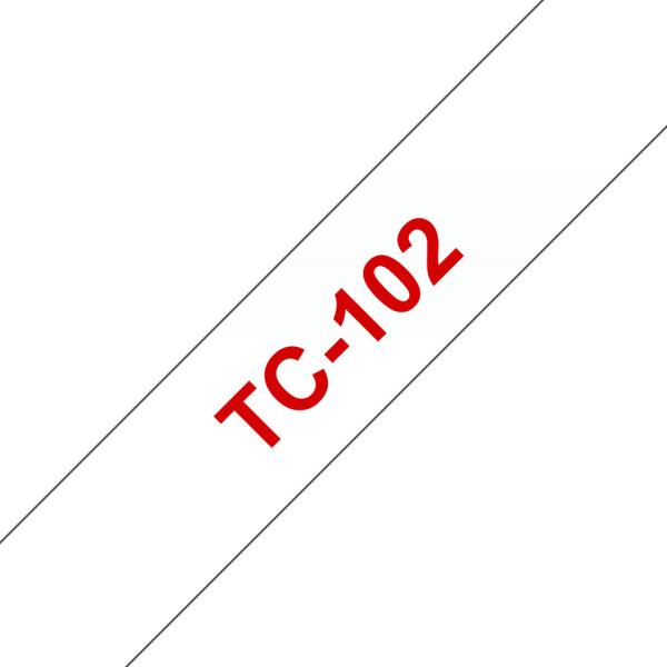 Ptouch band, laminiert rot/klar tc-102 pt-3000 12 mm - Ptouch-tc-102-4977766050494-02.jpg
